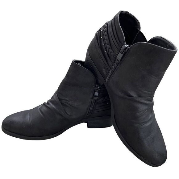 GLOBALWIN Women's Lila Fashion Ankle Boots, black, size 8 - Picture 6 of 8